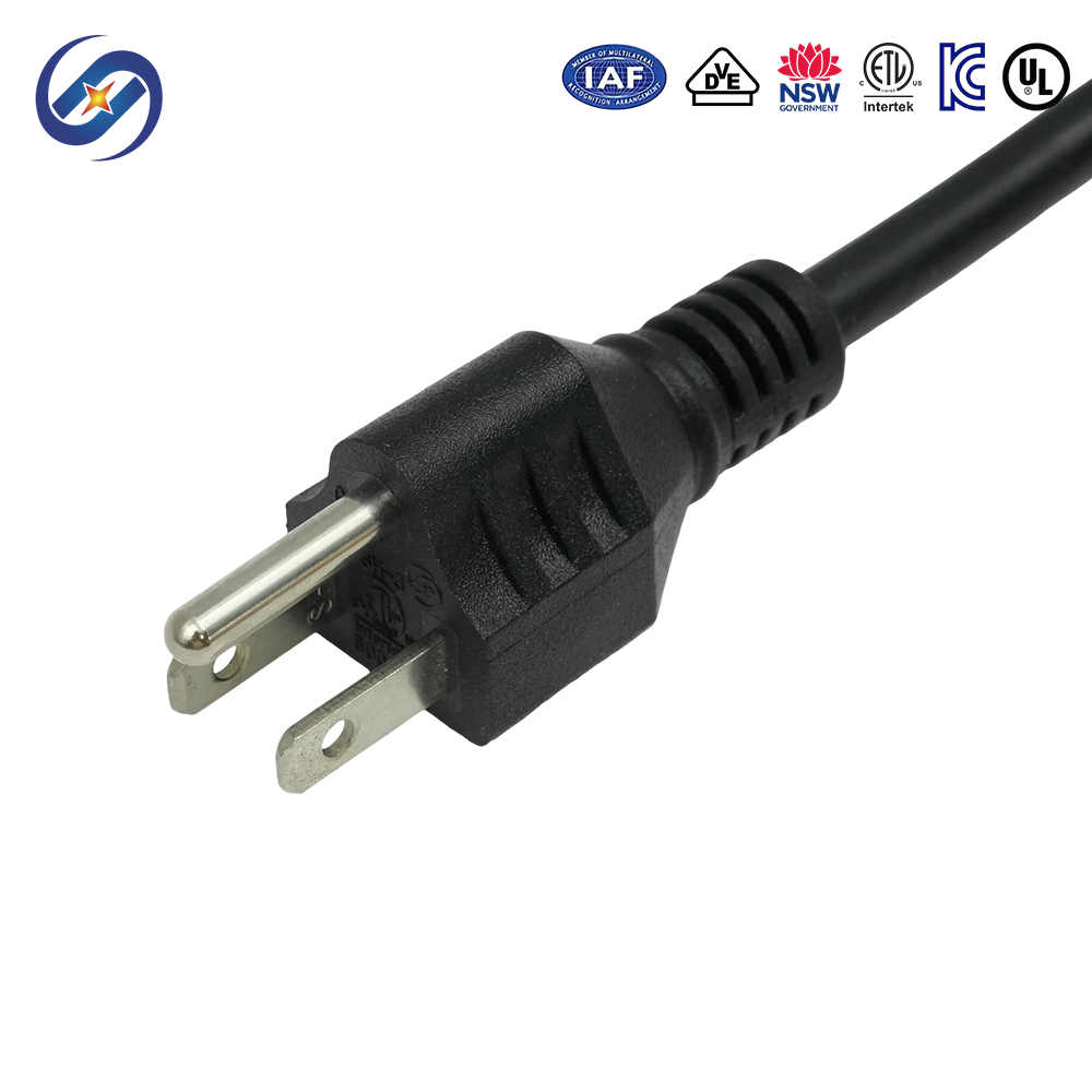 Three-Core American Standard Power Cords