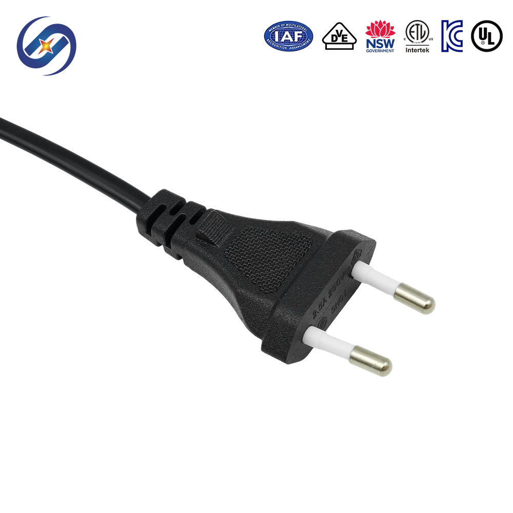 Two-Core European Standard 2.5A Power Cords