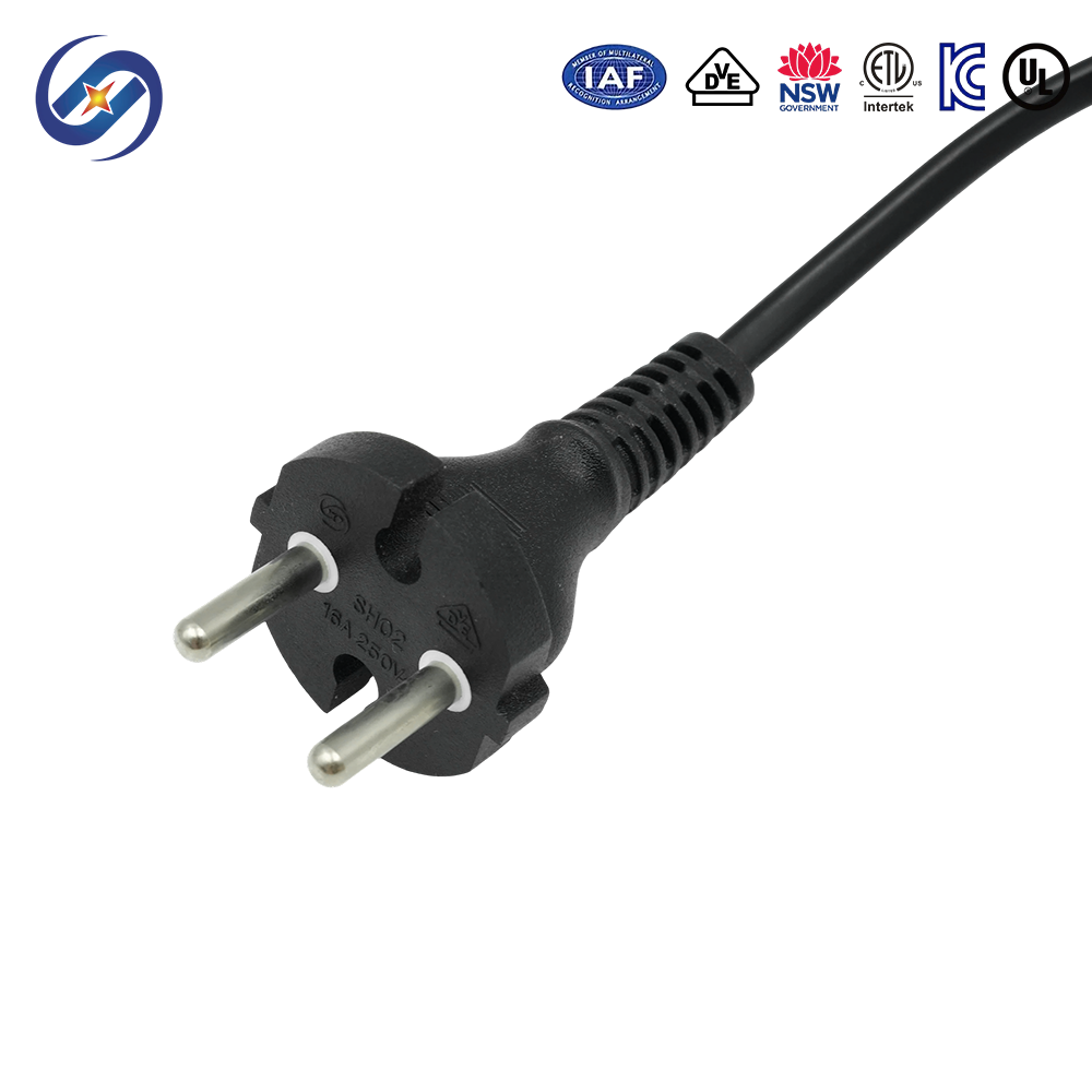 Two-Core European Standard Power Cords
