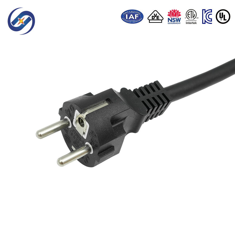 Three-Core European Standard Power Cords