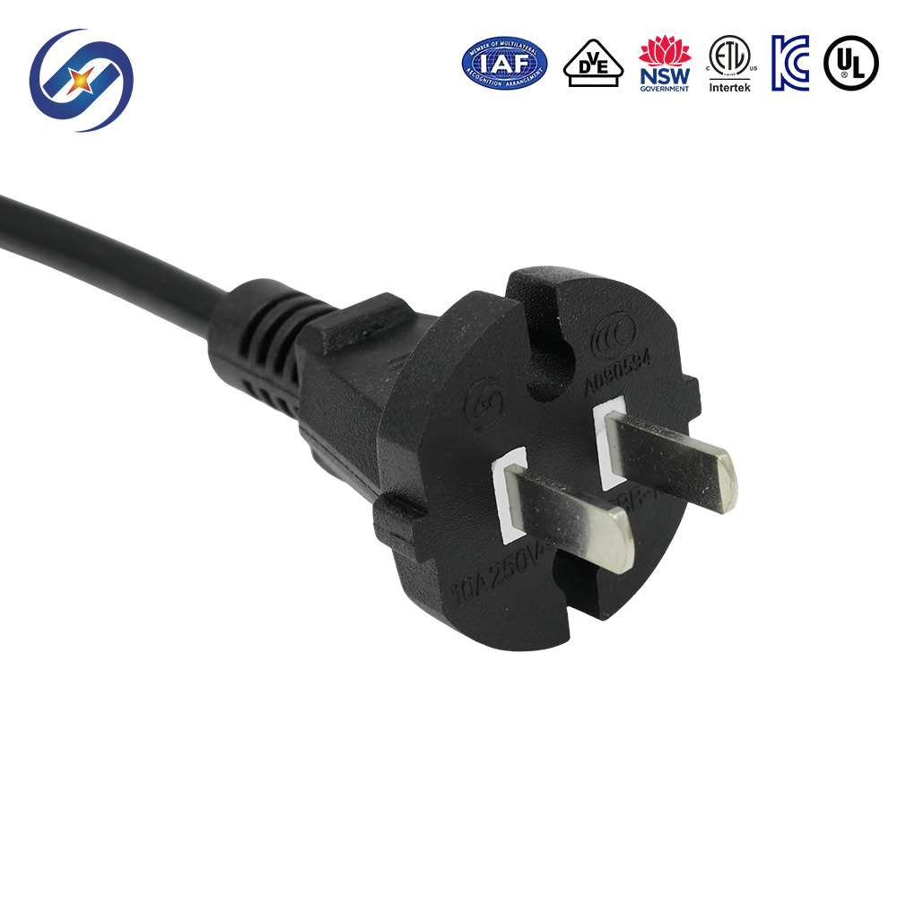 Two-Core Chinese Standard 10A Power Cords