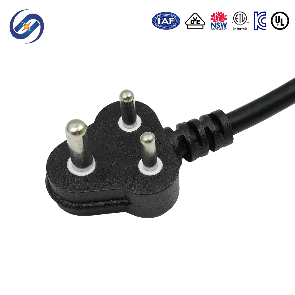 Three-Core South African 10A Power Cords