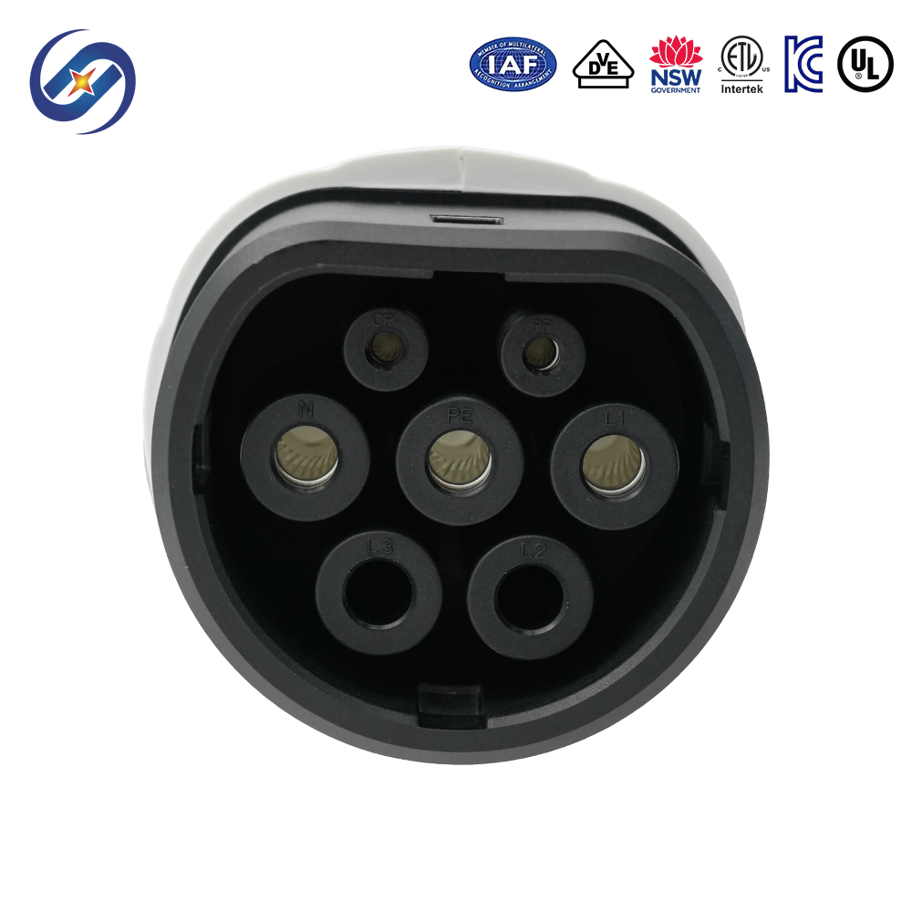 European Standard 32A CEE Industrial Plug Type 2 EV Charger