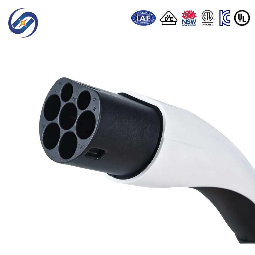 Type 2 to Type 1 EV Charging Cable for SAE J1772 Electric Vehicles
