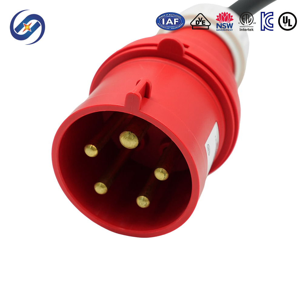 European Standard 32A CEE Industrial Plug GBT EV Charger